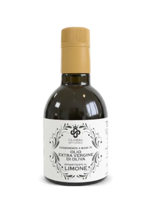 olio extra vergine di oliva aromatiziato al limone