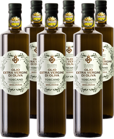 Olio Extra Vergine Oliva Biologico Toscano IGP 2022 0,750lt X 6