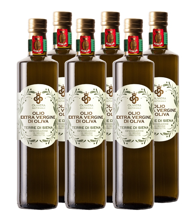Olio extra vergine di oliva 2022 DOP Terre di Siena lt 0,750 x 6