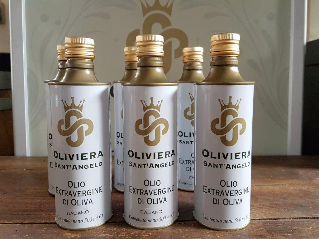 Italian Extra Virgin Olive, box Oil Tins 0,500 Lt X 6 2022